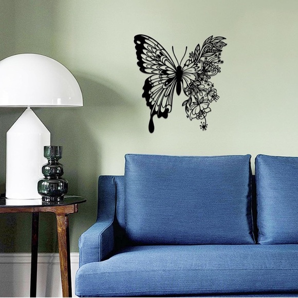 Black Butterfly 🦋 Metal Wall Decor pack of one NWT